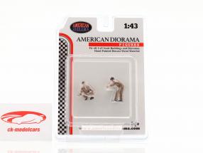 Race Day personaggi Set #5 1:43 American Diorama