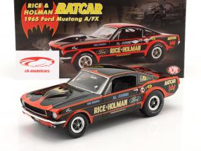 Ford Mustang A/FX Batcar Rice & Holman 1965 negro / rojo 1:18 GMP