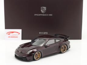 Porsche 911 (992) GT3 Año de construcción 2022 amatista metalizada 1:18 Spark