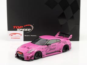Nissan GT-RR (R35) LBWK Class rosado 1:18 TrueScale