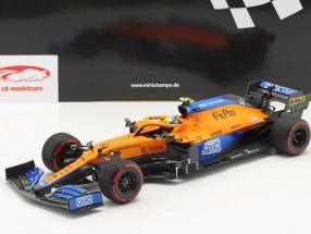 Lando Norris McLaren MCL35M #4 Pole Position ruso GP fórmula 1 2021 1:18 Minichamps