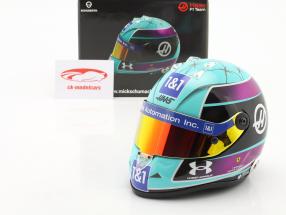 Mick Schumacher Haas F1 Team #47 Miami GP fórmula 1 2022 casco 1:2 Schuberth