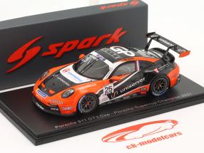 Porsche 911 GT3 Cup #25 Champion Porsche Supercup 2021 ten Voorde 1:43 Spark