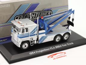 Freightliner FLA 9664 camión de remolque 1984 plata / azul 1:43 Greenlight