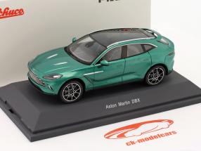 Aston Martin DBX Byggeår 2020 grøn metallisk 1:43 Schuco