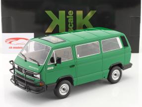 Volkswagen VW T3 Syncro 16 tomme Byggeår 1987 grøn 1:18 KK-Scale