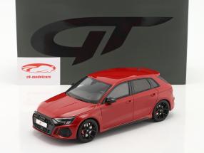 Audi RS 3 (8Y) Sportback Byggeår 2021 rød 1:18 GT-Spirit