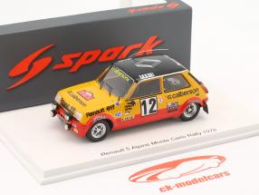 Renault 5 Alpine #12 3 samle Monte Carlo 1978 Frequelin, Delaval 1:43 Spark