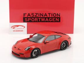 Porsche 911 (992) GT3 Touring 2022 indischrot / schwarze Felgen 1:18 Minichamps
