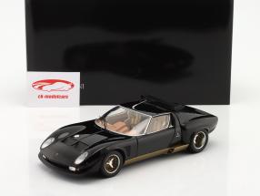 Lamborghini Miura SVR Byggeår 1970 sort / guld 1:18 Kyosho