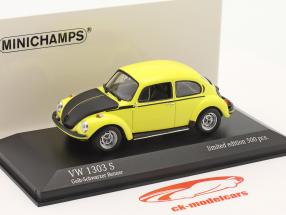 Volkswagen VW 甲虫 1303 S 建設年 1973 黄黒 レーサー 1:43 Minichamps