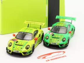 Porsche 911 GT3 #911 & #1 Manthey Grello 2 Car Set 24h Nürburgring 2019 1:43 Ixo