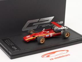 Jacky Ickx Ferrari 312 #6 3rd British GP Formel 1 1968 1:43 GP Replicas