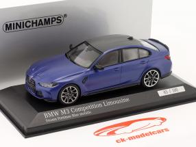 BMW M3 Competition Coupe (G80) Baujahr 2020 mattblau metallic 1:43 Minichamps