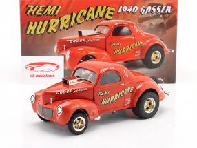 Hemi Hurricane Gasser year 1940 red 1:18 GMP