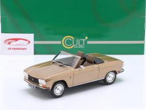 Peugeot 304 cabriolet Byggeår 1973 guld metallisk 1:18 Cult Scale