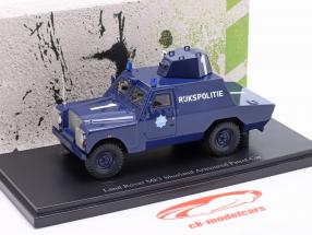 Land Rover Mk3 Shorland Armoured Patrol Car 1973 azul 1:43 AutoCult