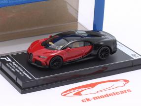 Bugatti Chiron Super Sport Construction year 2021 red / black 1:64 Kinsmart