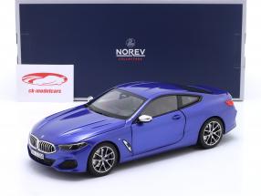 BMW M850i Baujahr 2018 blau metallic 1:18 Norev