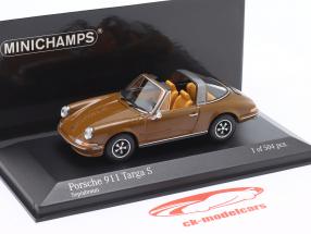 Porsche 911 Targa S Baujahr 1972 sepiabraun 1:43 Minichamps
