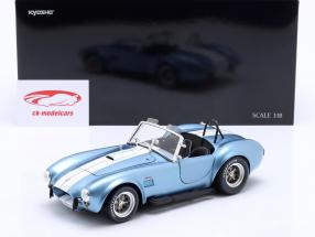 Shelby Cobra 427 S/C Spider ano de construção 1962 Azul claro / branco 1:18 Kyosho
