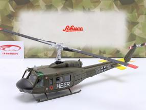 Bell UH 1D helicóptero Alemão exército Bundeswehr "Heer" verde 1:35 Schuco