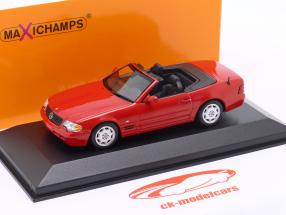Mercedes-Benz SL-klasse (R129) Bouwjaar 1999 rood 1:43 Minichamps
