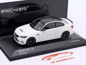 BMW M2 CS (F87) Anno di costruzione 2020 bianco alpino / nero cerchi 1:43 Minichamps