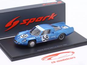 Alpine A210 #58 24h LeMans 1967 Vidal, Cella 1:43 Spark