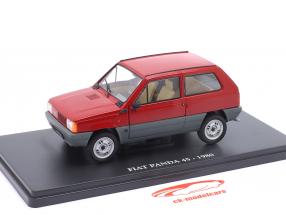 Fiat Panda 45 Byggeår 1980 rød / Grå 1:24 Ixo