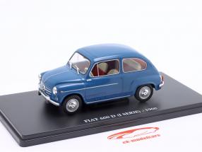 Fiat 600D Serie 1 Baujahr 1960 blau 1:24 Ixo