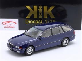 BMW 530d (E39) Touring year 1997 blue metallic 1:18 KK-Scale
