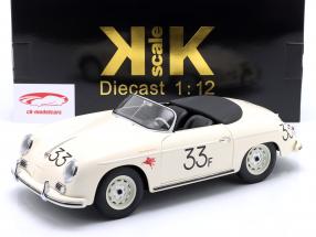 Porsche 356 A Speedster James Dean #33 Année de construction 1955 blanc 1:12 KK-Scale