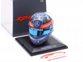 George Russell Mercedes-AMG Petronas #63 Japonais GP formule 1 2022 casque 1:5 Spark