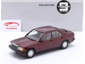 Mercedes-Benz 190E 1.8 Avantgarde (W201) 建設年 1993 暗赤色 1:18 Triple9