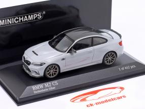BMW M2 CS (F87) 2020 Hockenheim zilver / gouden velgen 1:43 Minichamps