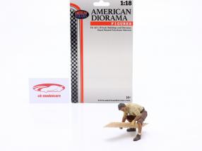 Mechanic Crew Offroad Camel Trophy figura #2 1:18 American Diorama