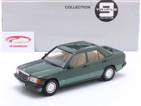 Mercedes-Benz 190E 2.3 Sportline (W201) Byggeår 1993 mørkegrøn 1:18 Triple9