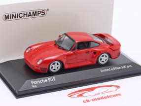Porsche 959 Год постройки 1987 красный 1:43 Minichamps