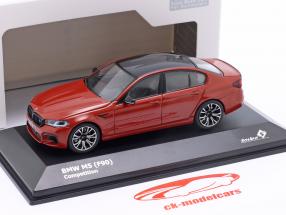 BMW M5 Competencia (F90) Año de construcción 2017 rojo metálico 1:43 Solido