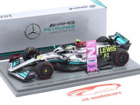 L. Hamilton Mercedes-AMG Petronas #44 2 Brasilien GP formel 1 2022 1:43 Spark