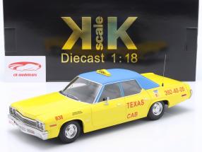 Dodge Monaco Taxi Texas 1974 amarillo / azul 1:18 KK-Scale