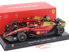 Carlos Sainz Jr. Ferrari F1-75 #55 4th Italian GP Formula 1 2022 1:24 Bburago
