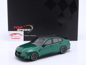 BMW M3 (G80) Competition Année de construction 2020 Isle of Man vert métallique 1:18 TrueScale