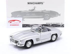 Mercedes-Benz 300 SL Roadster (W198) Anno di costruzione 1957 argento 1:18 Minichamps