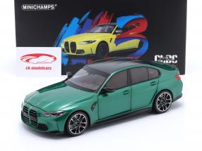 BMW M3 (G80) Competition year 2020 green metallic 1:18 Minichamps