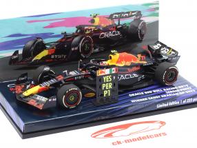 S. Perez Red Bull RB19 #11 Winner Saudi Arabia GP Formula 1 2023 1:43 Minichamps