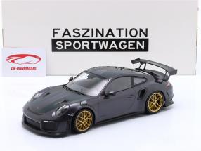 Porsche 911 (991 II) GT2 RS 魏斯阿赫封装 2018 紫色的 金属的 / 金色的 轮辋 1:18 Minichamps