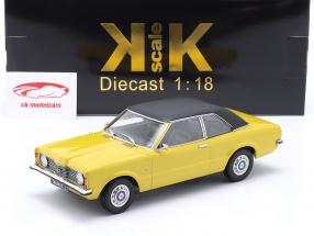 Ford Taunus L Limousine Ano de construção 1971 amarelo / preto 1:18 KK-Scale
