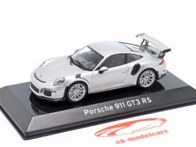 Porsche 911 (991) GT3 RS year 2014 silver 1:43 Altaya